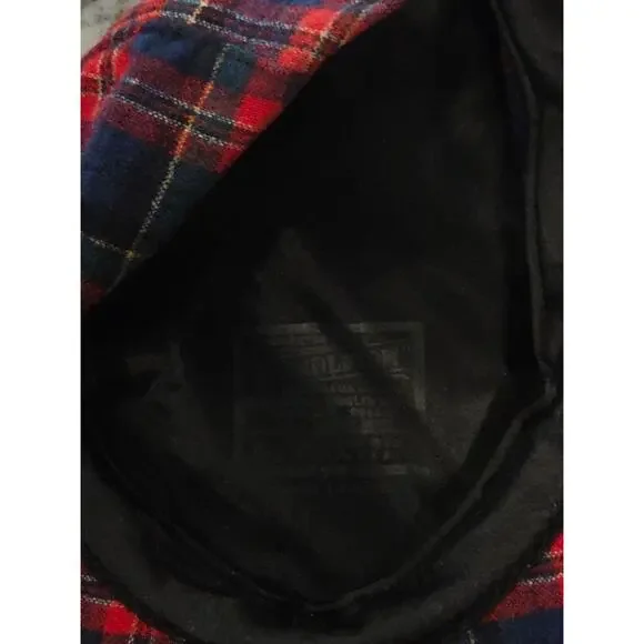 Vintage Pendleton Red Tartan Plaid Newsboy Hat L Prepcore Ivy League Wool Cap - Picture 7 of 9